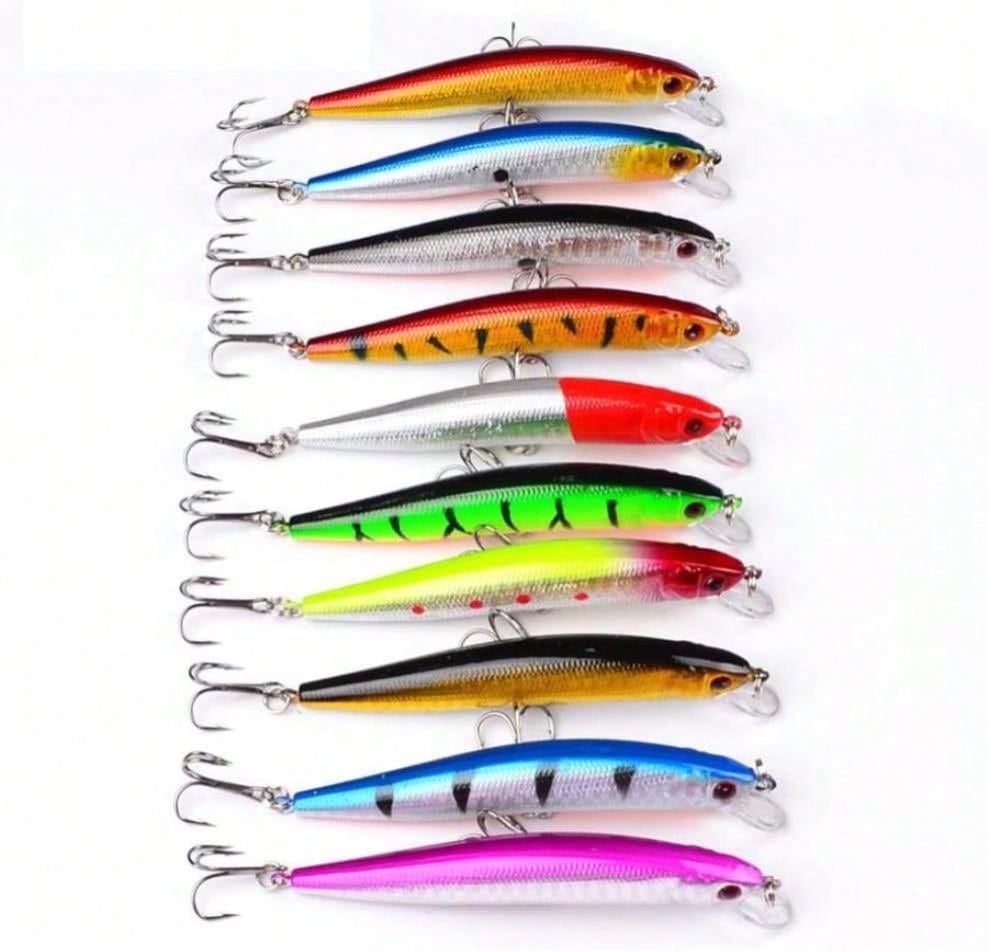 Fishing Lure Crankbait - 10pcs Fishing Lures - Life-Like Swimbait,