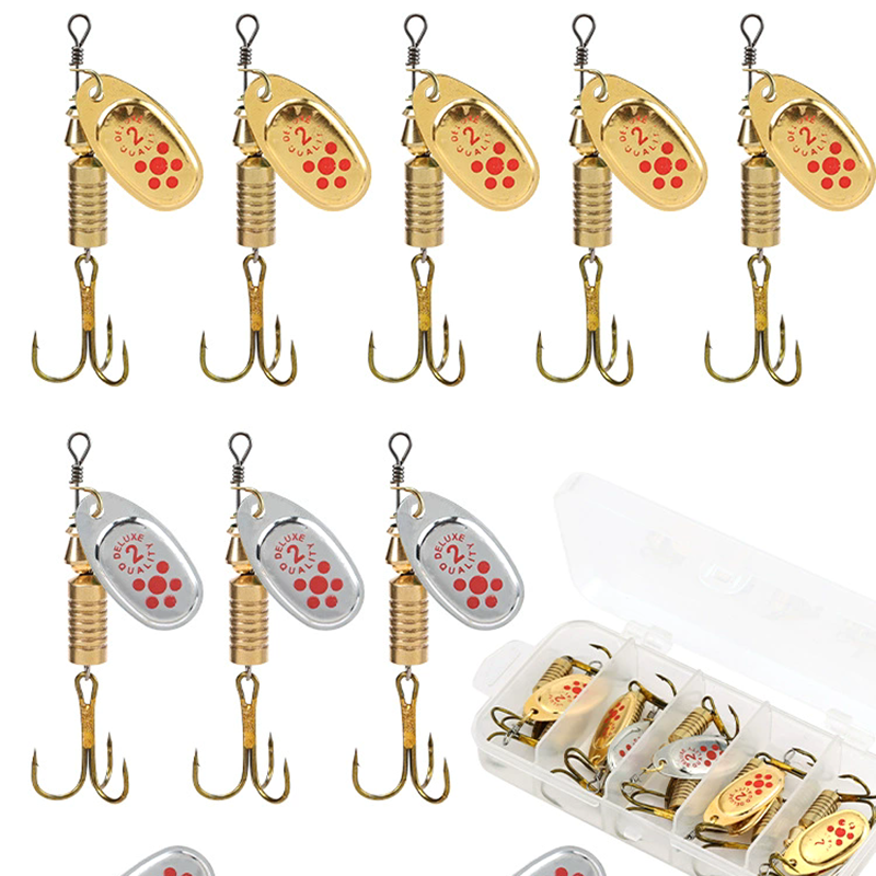 Fishing Lure Spoon - 1PCS Metal Plating Spinner Bait 6.7cm/7g