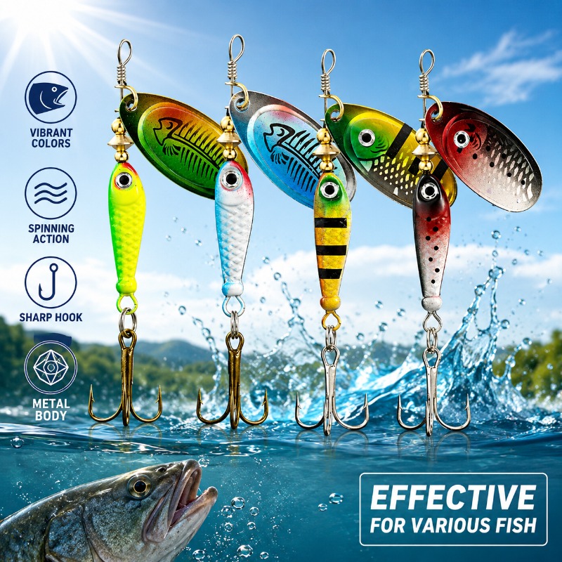 Fishing Spinner Lure Metal Rot - Fishing Lure Blade Bait ulasan dan harga