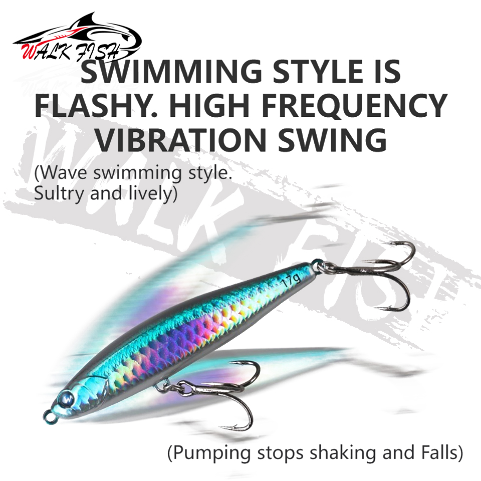 WALK FISH 1PCS 12g-28g Sinking - Fishing Lure Spinnerbait ulasan dan harga