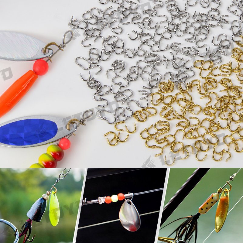 LETOYO 100pcs Folded Clevises  - Fishing Lure Making Kit ulasan dan harga