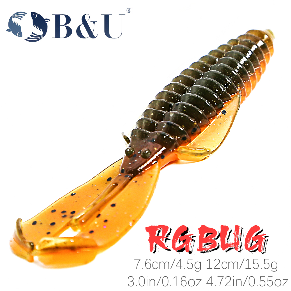 B&U RGBUG 76mm 120mm Fishing S - Fishing Lure Soft Plastic ulasan dan harga