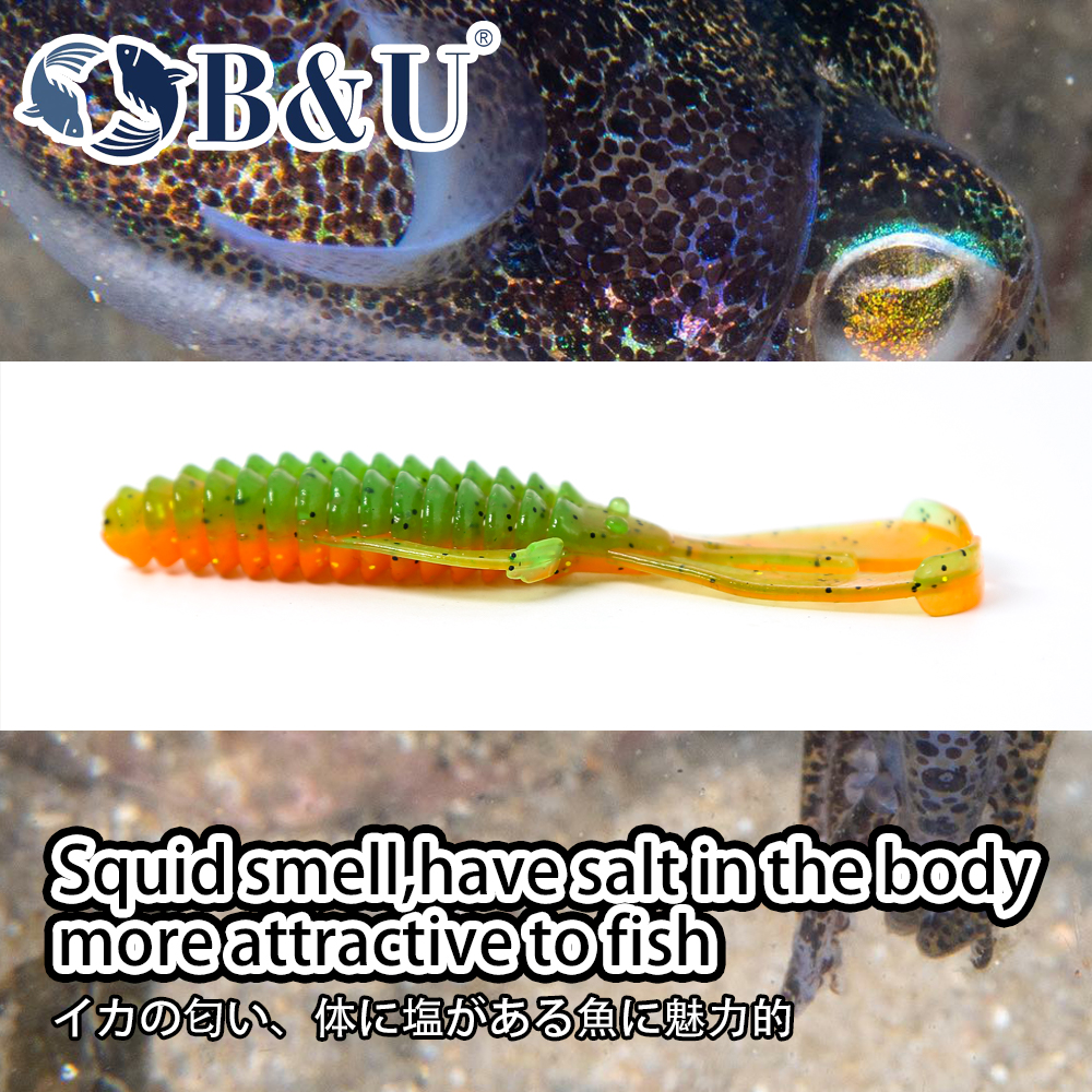 B&U RGBUG 76mm 120mm Fishing S - Fishing Lure Soft Plastic ulasan dan harga