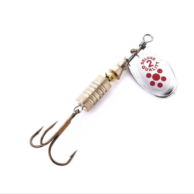 1PCS Metal Plating Spinner Bai - Fishing Lure Spoon ulasan dan harga