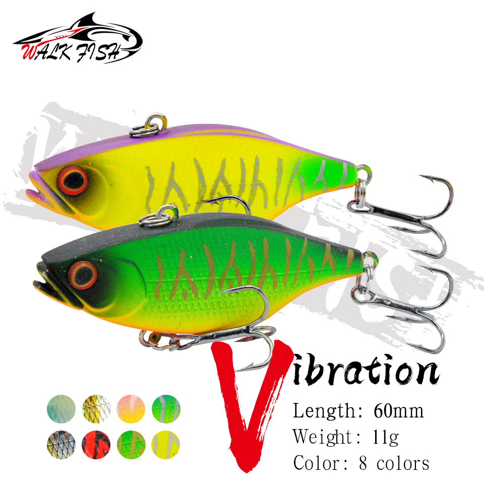 WALK FISH 1PCS 60mm 11g Vibrat - Fishing Lure Crankbait ulasan dan harga