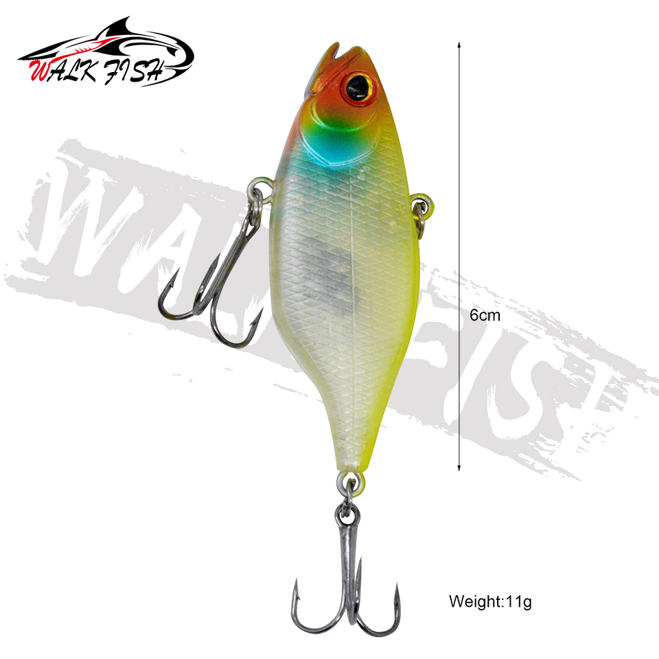 WALK FISH 1PCS 60mm 11g Vibrat - Fishing Lure Crankbait ulasan dan harga