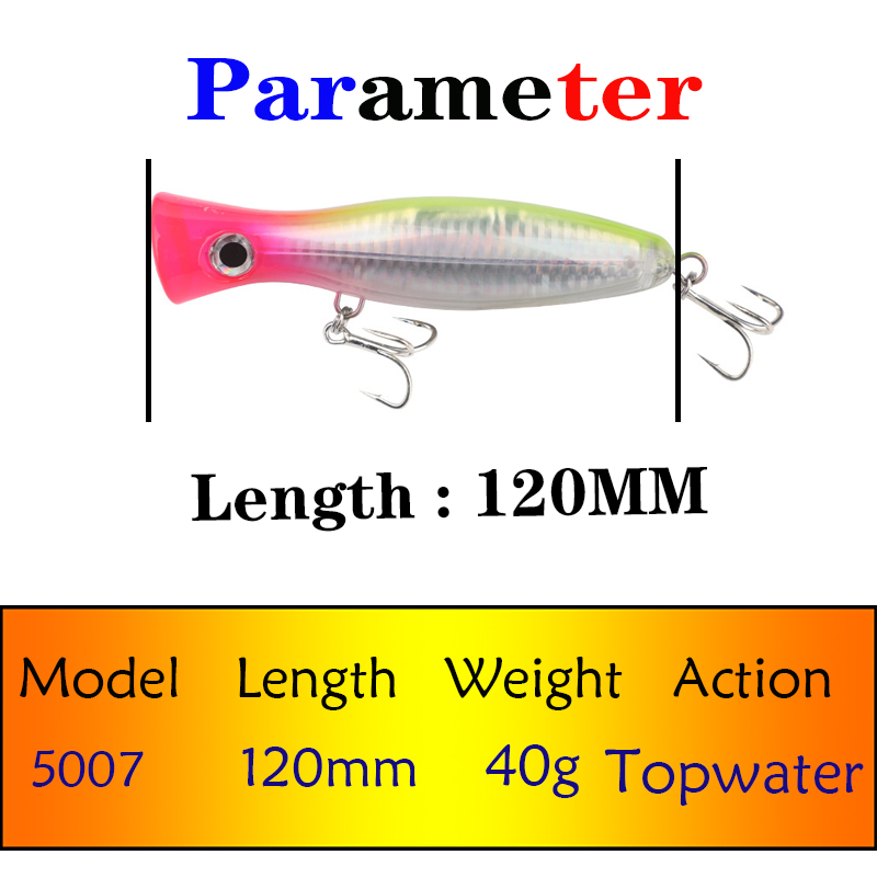120mm 40g Testar Floating Popp - Fishing Lure Popper ulasan dan harga